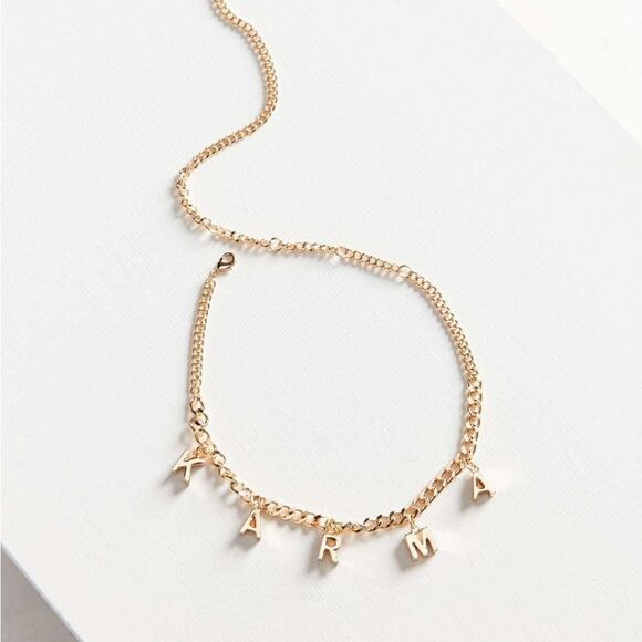 New Urban outfitters karma necklace goldtone - Picture 1 of 5